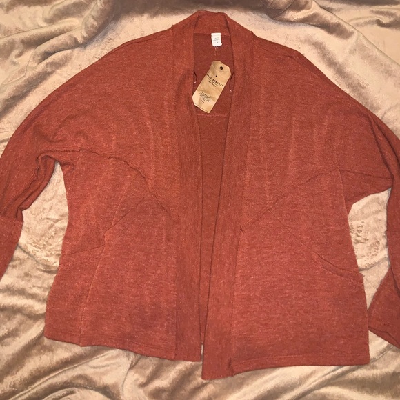 Lazy Sundays Red Cardigan Sweater - Picture 1 of 5